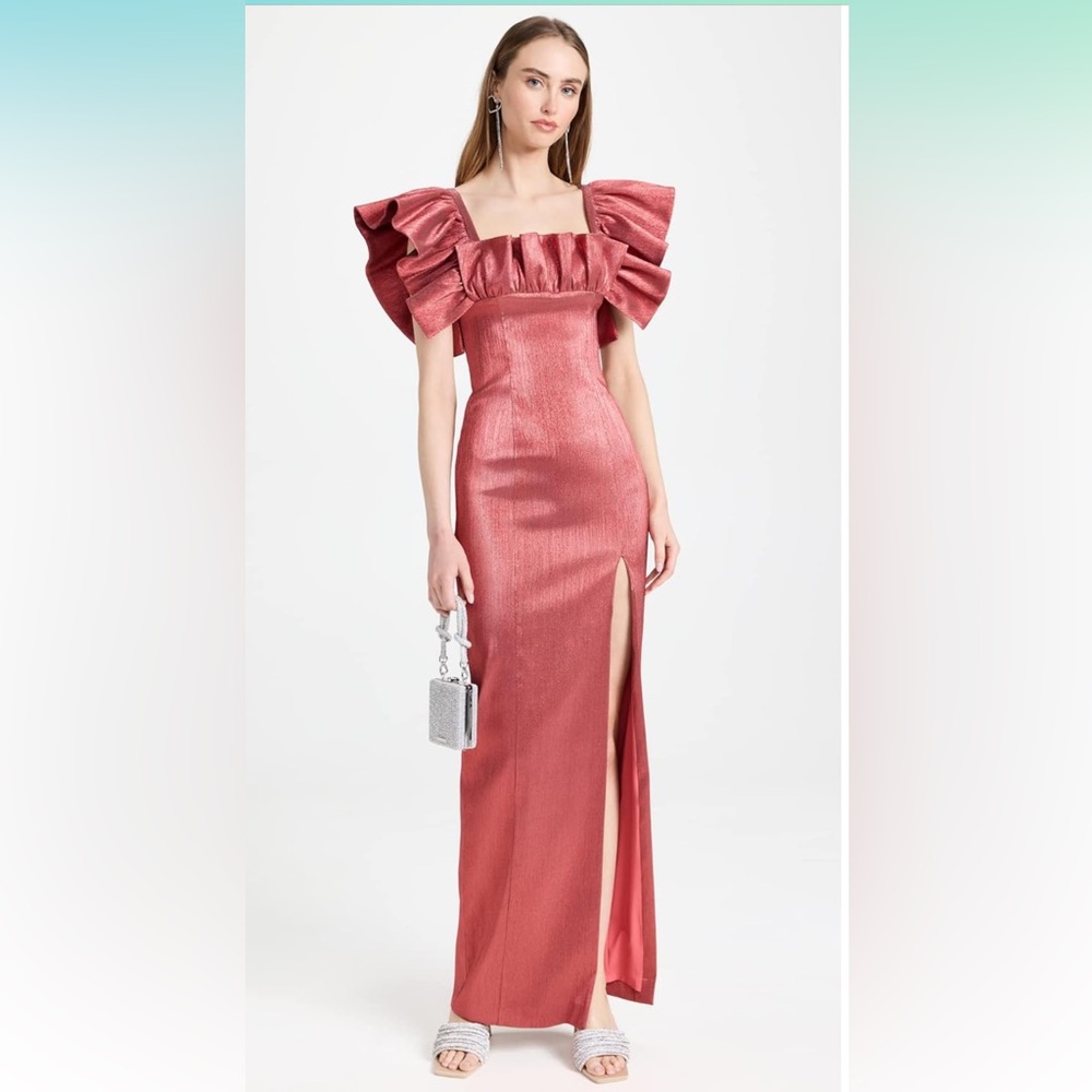 Black Halo Eve Dress by Laurel Breman Size 4 Elegant Pink Evening Gown